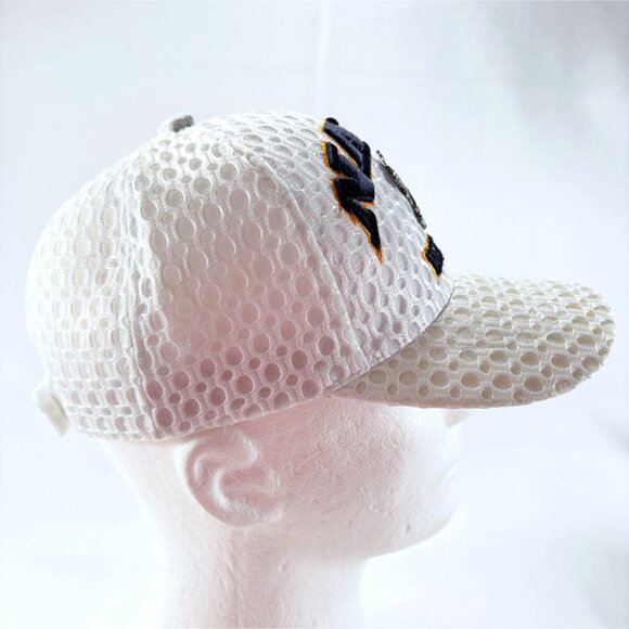 U S Navy Retired 3D Embroidered White Mesh Strapback Baseball Cap Hat New - Picture 5 of 7